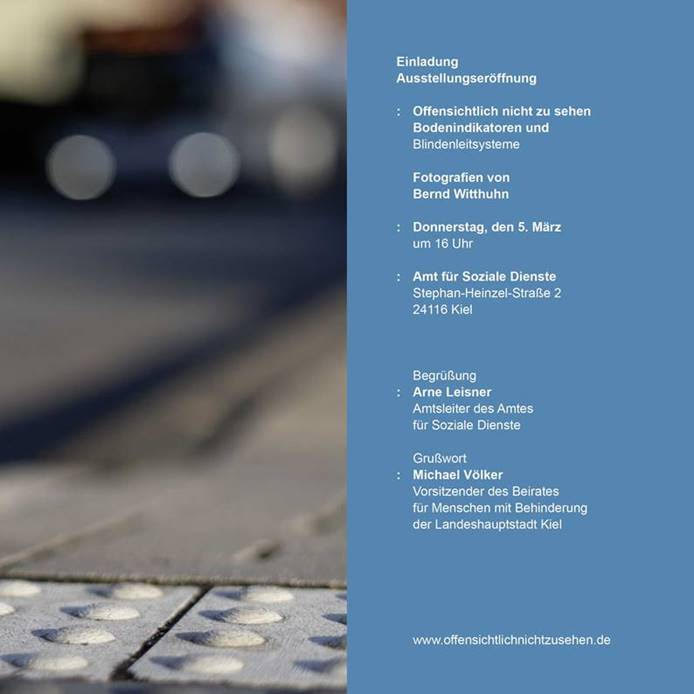 Einladung zur Ausstellungseröffnung